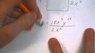 Algebra 1 NOTE Solving Area of a Rectangle with Exponents in Width or Length