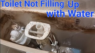 Running Toilet EASY FIX | Not filling up fix