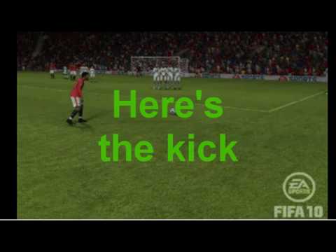 How to do an over the wall free kick in fifa 10