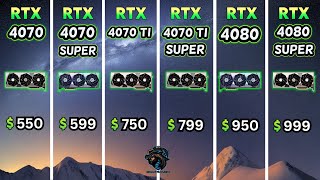 RTX 40 Super Series Test - RTX 4070, 4070 Super, 4070 Ti, 4070 Ti Super, 4080, 4080 Super Gameplay