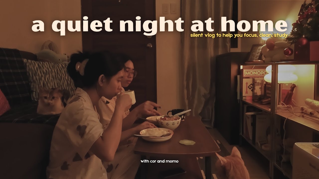 a quiet vlog to help you focus ⋆˚꩜ wlw couple living together in the philippines | with cor and momo