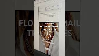 Watch me Customize my NEW. Flodesk Email Templates! Now available in the Saffron x Northfolk