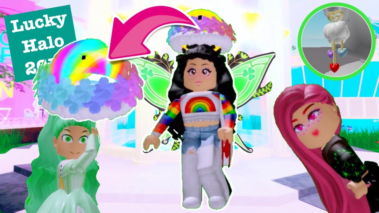 All About The St Patrick Update Lucky Halo New Outfits And Likely Wings Accessories Royale High Youtube - roblox royal high saint patricks day halo