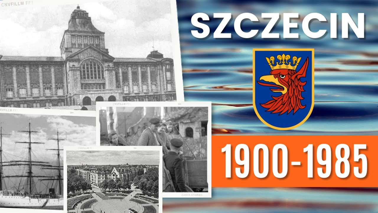 SZCZECIN na starych fotografiach z lat 1900 - 1985 / Historia Polski