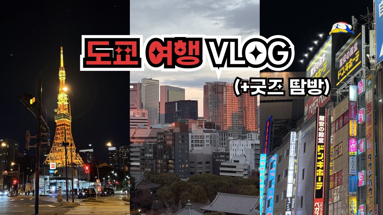 도쿄 여행 VLOG | 도쿄 타워, 스카이 트리 굿즈 탐방
