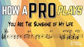 Pro Jazz Pianist Breaks Down How He Plays "You Are the Sunshine of My Life"