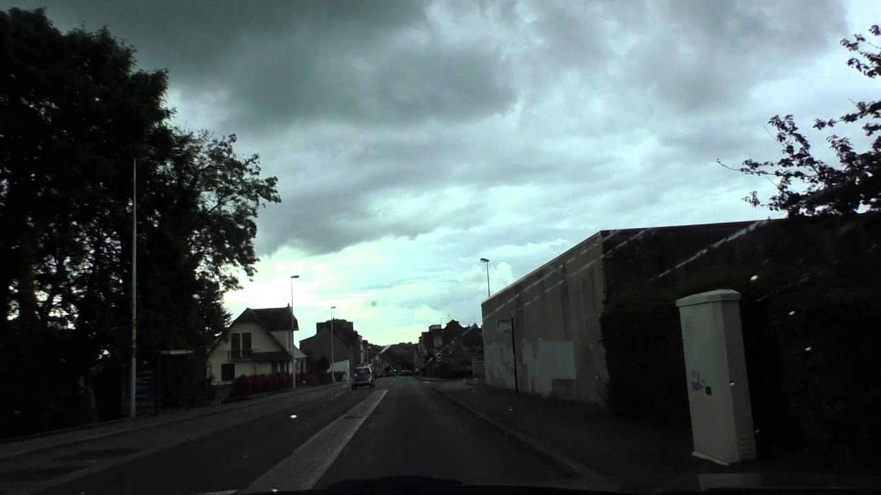 Driving Around Rostrenen 22110, Côtes d'Armor, Brittany, France 22nd August 2014