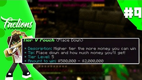 [MCPE 1.0.7] TIER V, IV, II POUCHES!!! | FACTIONS #9 | VENDETTA PE