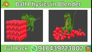 Ball Array Physics in Blender YT++ Pro Addon | how to make animal crossing fountain video in blender