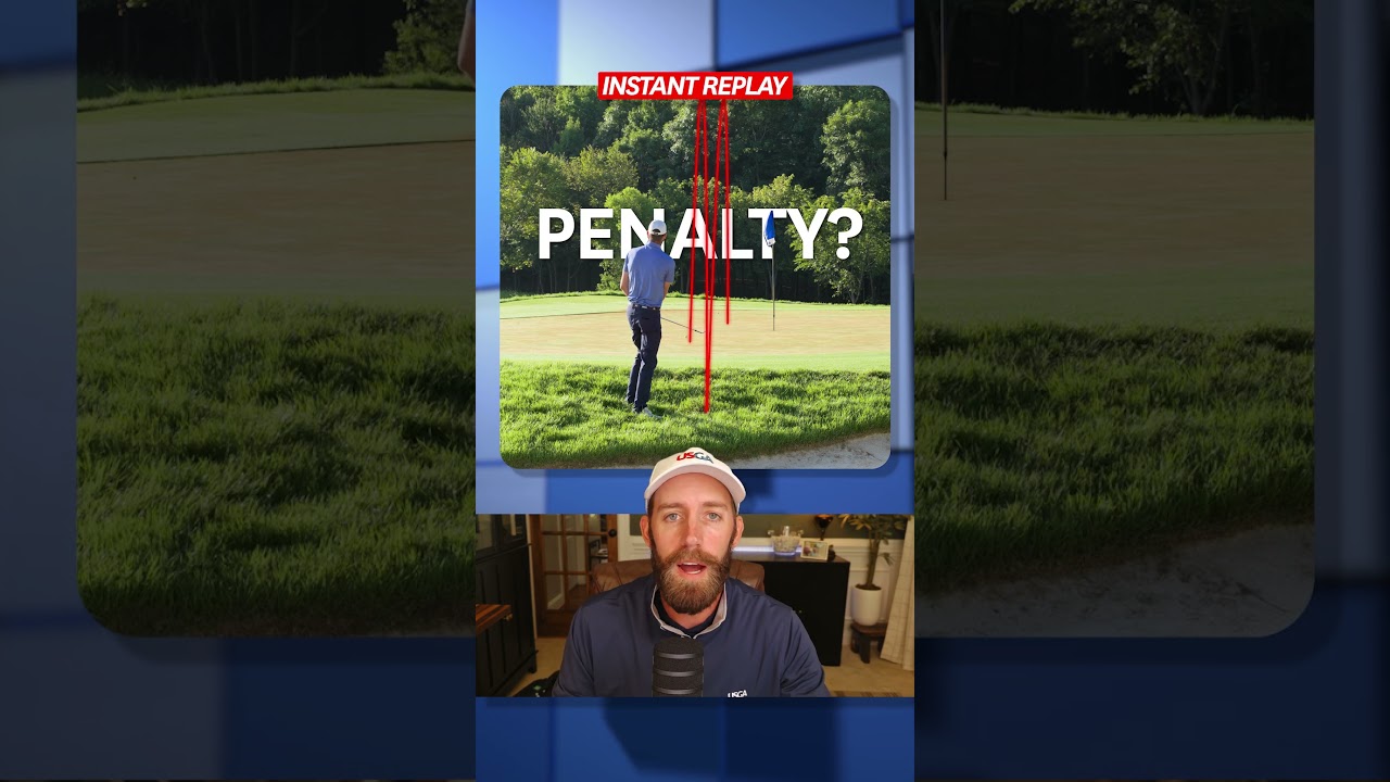 You make contact with a stray ball hidden in the rough. What’s the ruling? 👀
