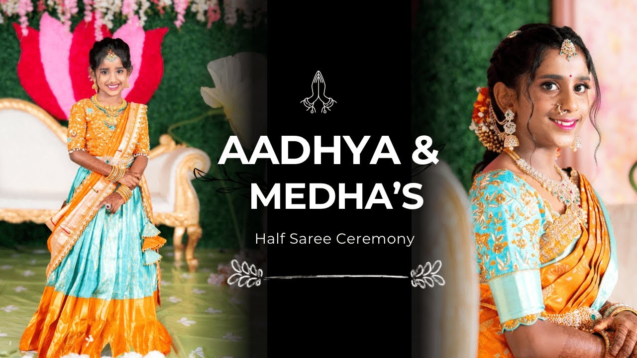 Aadhya & Medha's Half Saree Ceremony | Highlights 4k | Fuquay Varina | NC | USA