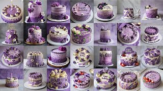 Purple Colour Birthday Cake Designs 2024/Blueberry Birthday Cake/Purple Colour Cakes/Girls Cake idea