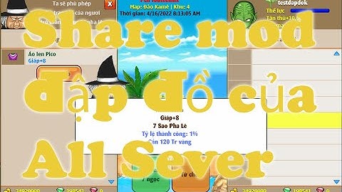[Ngọc Rồng Lậu]-Share Mod Đập Đồ của All các Sever
