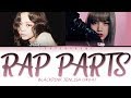 BLACKPINK Jennie & Lisa - English Rap Parts (UPDATED 2019) (Color Coded Lyrics English 가사)