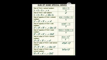 Sum of some special series #maths