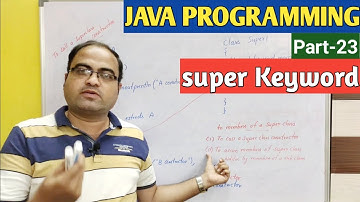 JAVA PROGRAMMING | Part-23 | super Keyword