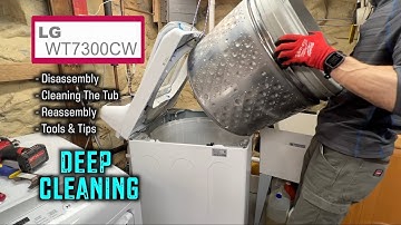 How To Remove Tub From LG Top-Load Washer For DEEP Cleaning  WT7300CW