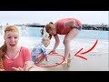2yr old reaction to THIS beach