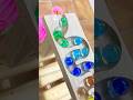 Marble Run ASMR ☆ HABA Wave Ramp & Pop Tube, Glass of Water #shorts #marblerun @marblesunsun ​