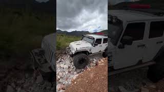 Some of the boys out playing with Jeeps