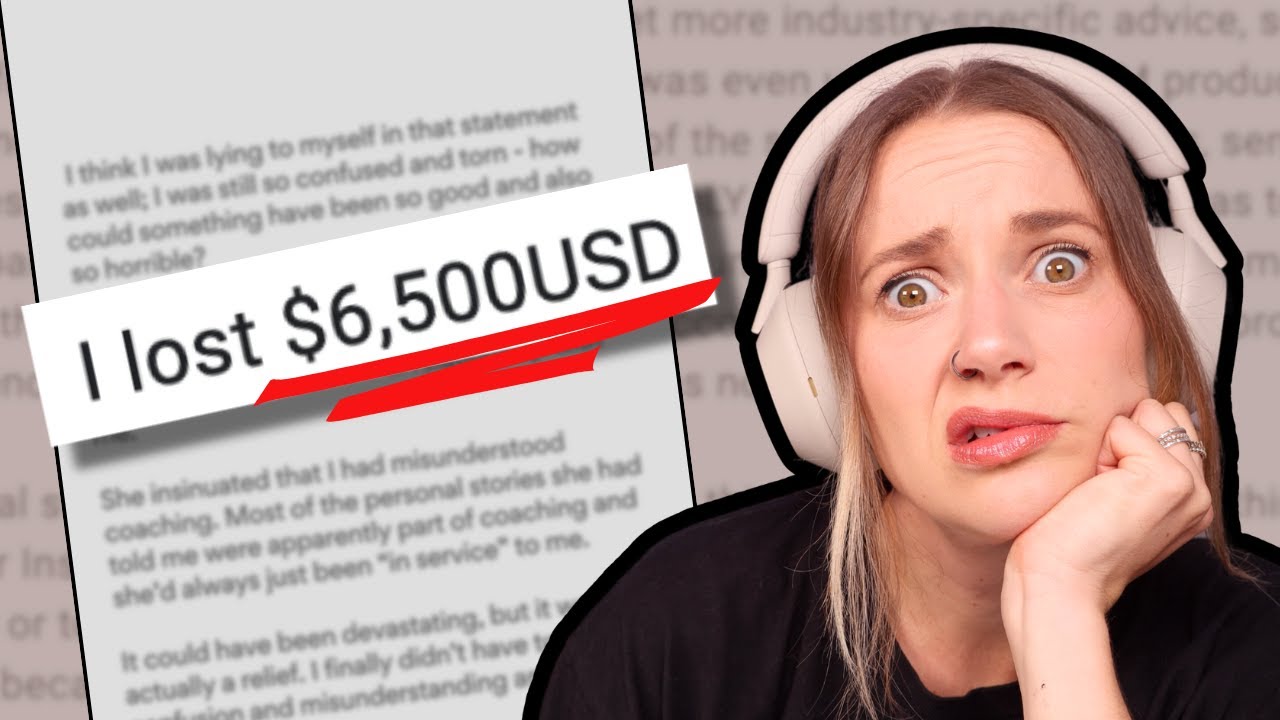 She Fell Prey to an EXPENSIVE Business Coaching SCAM #scamstory - YouTube