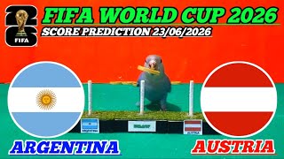 ARGENTINA VS AUSTRIA || WORLD CUP 2026 || FOOTBALL PREDICTION
