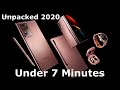 Galaxy Note 20 Unpacked In Under 7 Minutes - Important Highlights