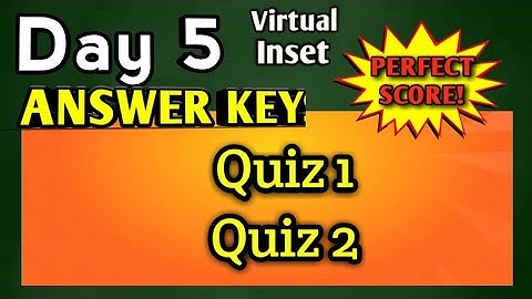 VINSET 2.0 DAY 5 ANSWER KEYS |Quiz 1 to 2