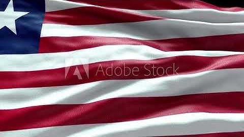 4k render Liberia Flag video waving in wind Liberia Flag Wave Loop waving in wind Liberia Flag