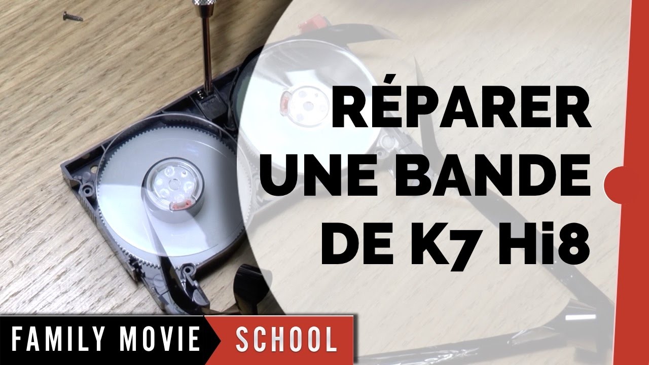 Tutoriel Comment Réparer Bande Cassette K7 Vidéo8 - Hi8 | Family Movie