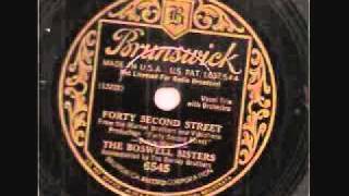 Boswell Sisters- Brunswick 6545 Forty Second Street [1933] 78 RPM chords