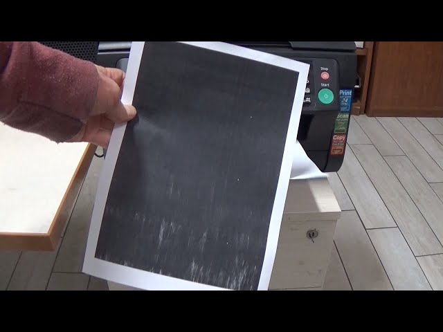 What to do if your laser printer only prints complete full black sheets 