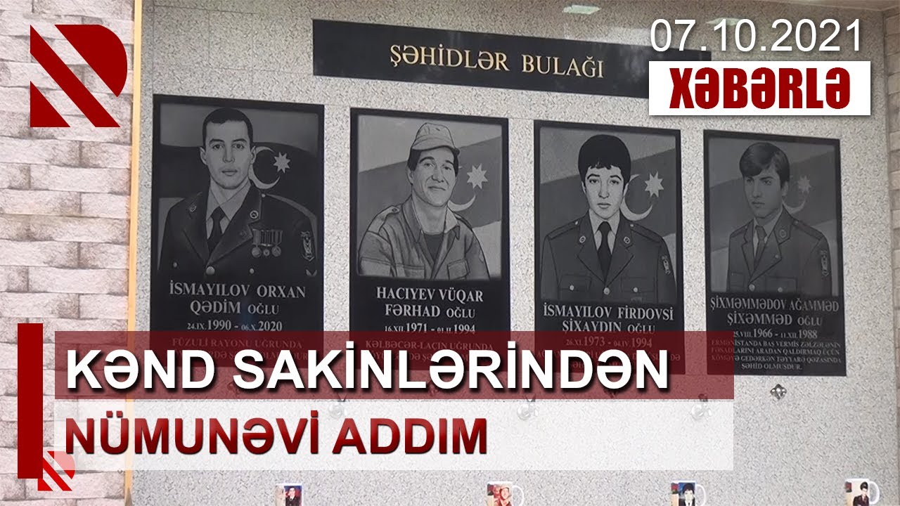 Qusarın Həsənqala kəndində şəhidlər üçün bulaq kompleksi inşa edilib