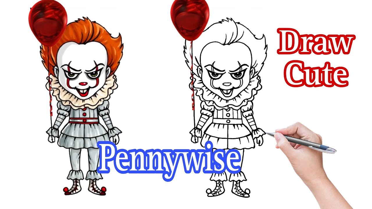 How To Draw Pennywise   Studio Sketch Tutorial 