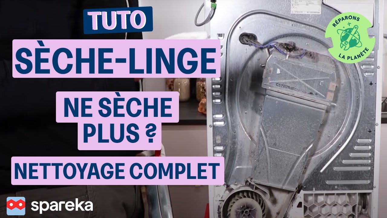 Comment nettoyer le filtre à peluche d'un sèche-linge ? - TUTO