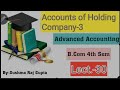 Accounts of Holding Company-3/lecture -30/Advanced Accounting/B.com, BBA, C.A Foundation/