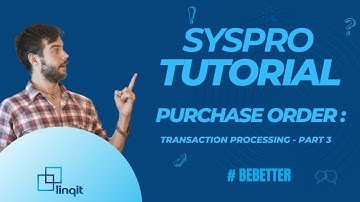 Purchase Order: Transaction Processing - Part 3