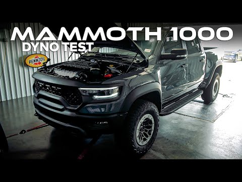 MAMMOTH 1000 Chassis Dyno Test! // Hellcat RAM TRX Upgrade by Hennessey