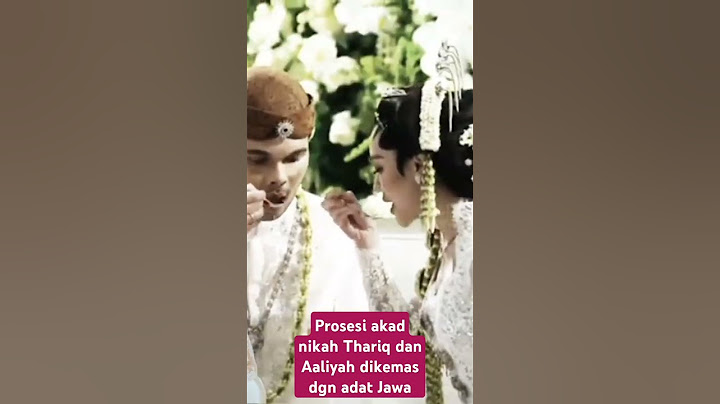 Prosesi akad nikah Thariq dan Aaliyah dikemas dgn adat Jawa