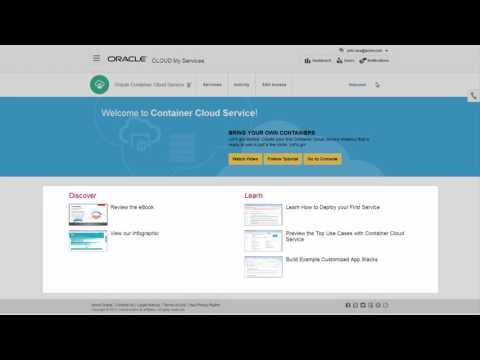 Set Up and Log In to Your First Oracle Container Cloud Service Instance