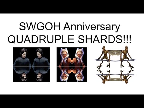 SWGOH Double Shards and Double Rewards, 5th Anniversary Prize, Efficient Low Level Account