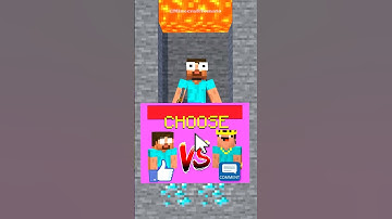 Never Give Up Mining! Help Herobrine vs Rich Noob! - Minecraft Animation #minecraftshorts #fyp