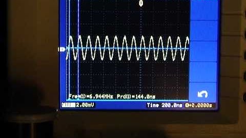 WBR Receiver Oscillator Test