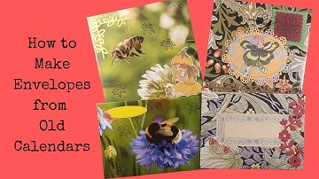 How To Make Envelopes from Old Calendars