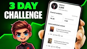 3 DAY Challenge ( Shoking Result 😍 ) How To Viral YouTube Shorts Channel From 0 Subscribers