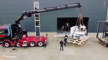 Uitladen Conturex  machine