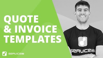 How do the Quote and Invoice templates work in ServiceM8?