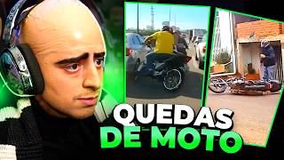 CORINGA REAGINDO A QUEDAS DE MOTO - XRACING