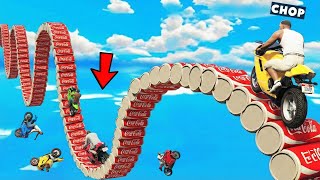 Gta 5 Chop And Frosty Complete The Most Twisted Mega Ramp