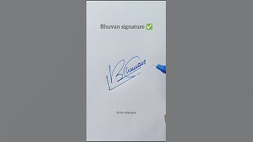 Bhuvan name signature 🥰 #signature #shorts